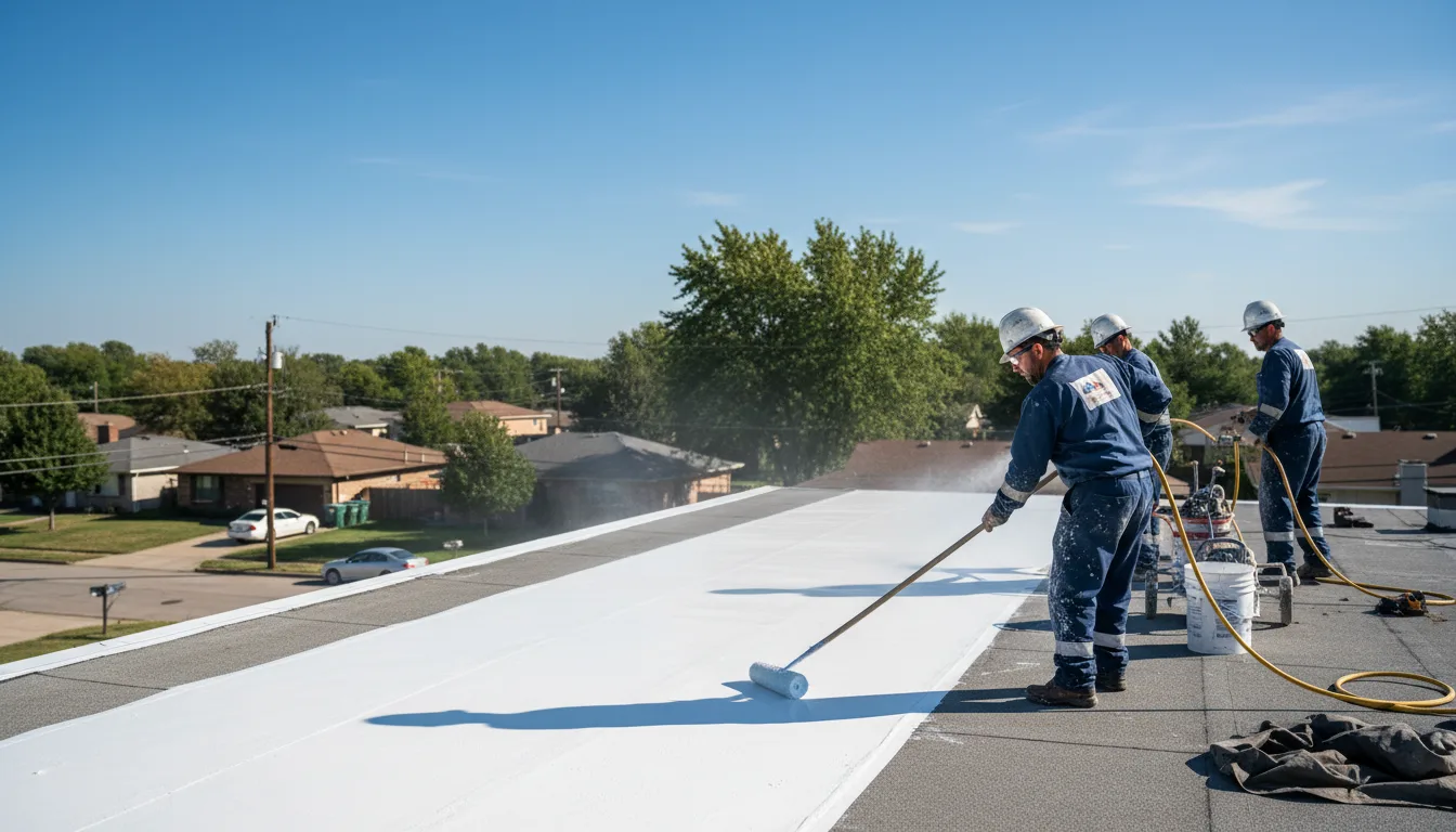 Commercial roof coating in Caryville, TN near me